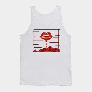 Quarantine Valentines? Just Kiss Me! Tank Top